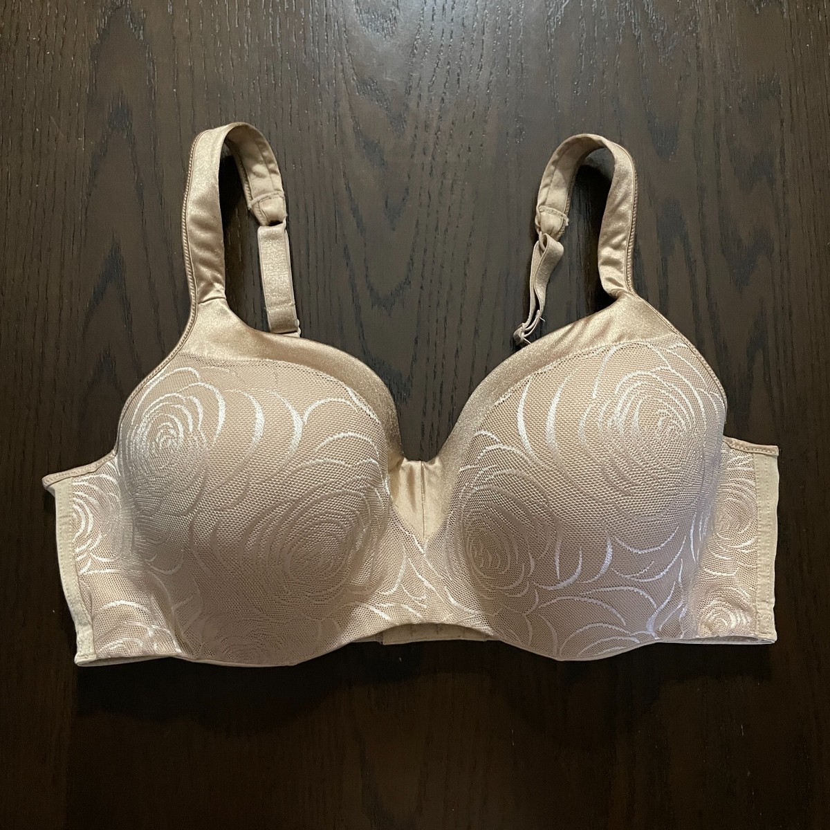 Playtex Love My Curves Bra 40D Underwire Satin Wide Adjustable