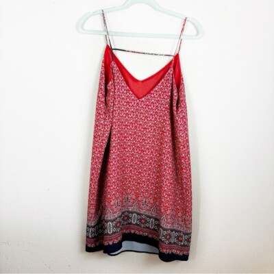 maroon and orange dress Sunny's Bridal - Masaba - Maroon Smocked Midi Dress - XS / Red