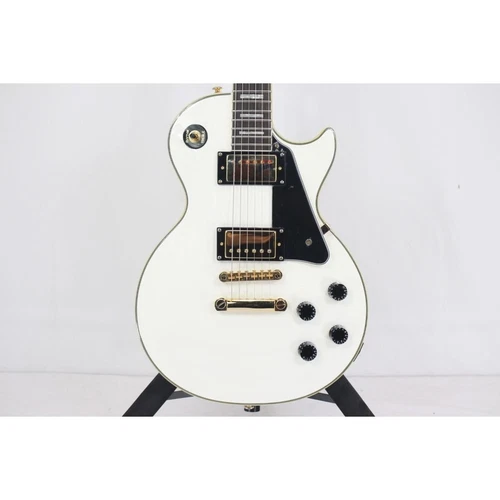 EPIPHONE LES PAUL CUSTOM Used Maple+Mahogany body White