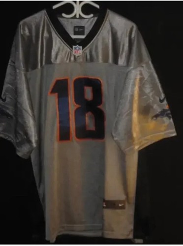 NFL Football Denver Broncos Peyton Manning #18 Sewn Jersey Sz: 56 Nike Silver - Picture 9 of 10