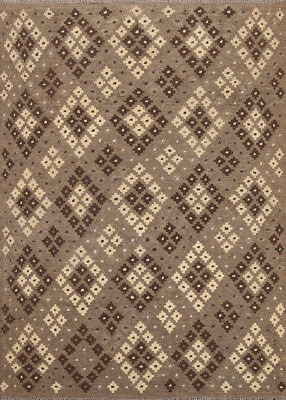 Flatweave Reversible Tribal Kilim Kelim Rugs Handwoven Wool Carpets 5x7 ft
