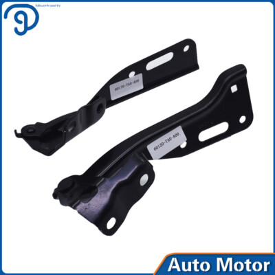 Hood Hinge Set For Toyota Tacoma 2005-2015 – Left & Right Pair, Steel, Black, OEM Replacements