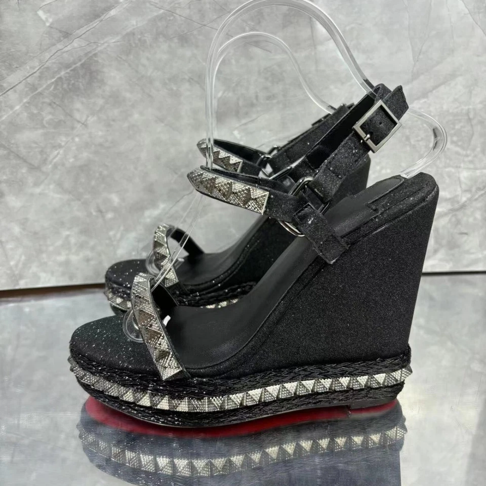 Talons hauts Escarpins Talon Zeppa 16CM La plateforme 4CM Avec ceinture de 35-42 - Photo 4/4