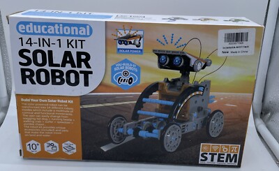 14-In-1 Solar Robot Kit, Educational STEM Science Toy, DIY Solar Power Building