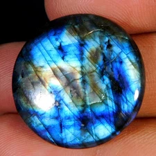 Wholesale 37.65Cts. Natural Miraculous Fire Labradorite Round Cabochon Gemstone