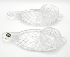 VINTAGE OPEN SALT CELLAR DIP with Tray an Spoon Western Germany