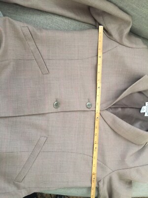 Blazer Vintage Pendleton En Laine Vierge Pure - Taille 10 Femme, Motif Plaid Beige, Occasion Très Bon état