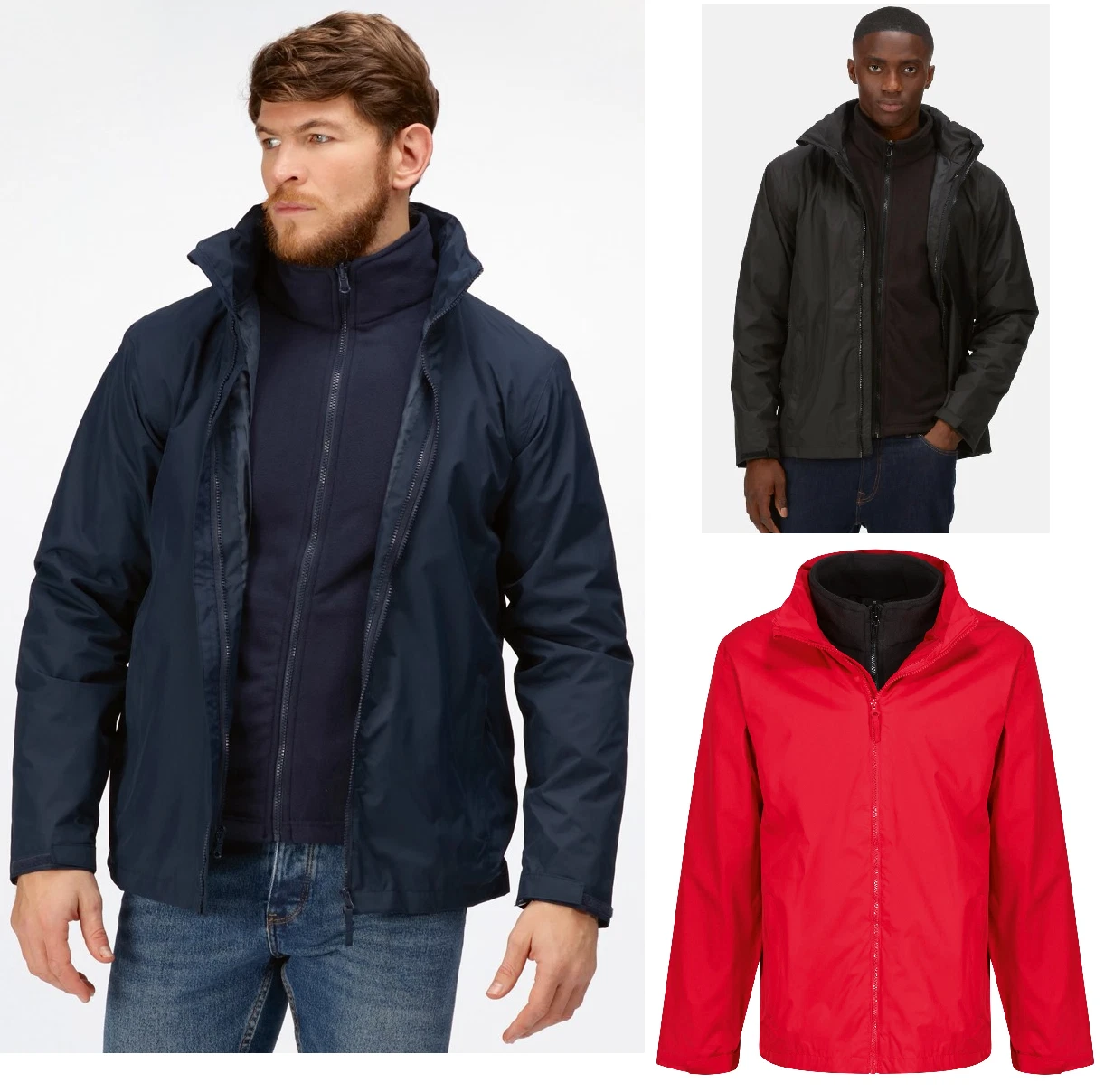 Regatta Mens 3 in 1 Waterproof Outdoor Inside FLEECE Hiking Walking Jackets Coat
Opens in a new wind