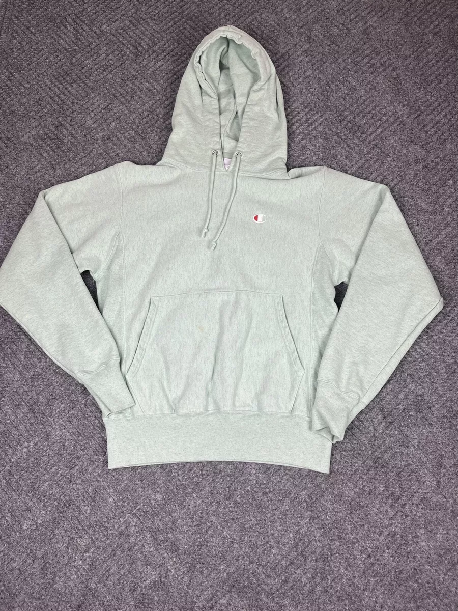 Champion Reverse Weave Hoodie Adult Size Small Green Pullover