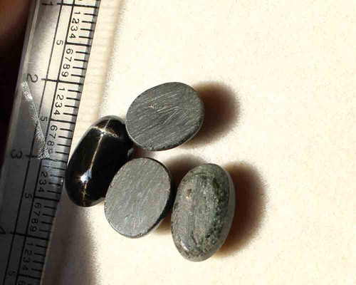 Natural Diopside Black Star 16.10 ct Cabochon 4 Ray Star loose Gemstone - Picture 2 of 3