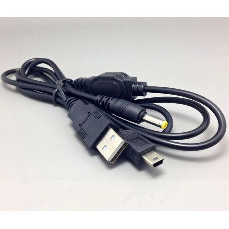 2in1 Cable USB 2.0 Charge Data Transfer Power for Sony PSP 1000 2000 3000 Black - Image 4 of 4