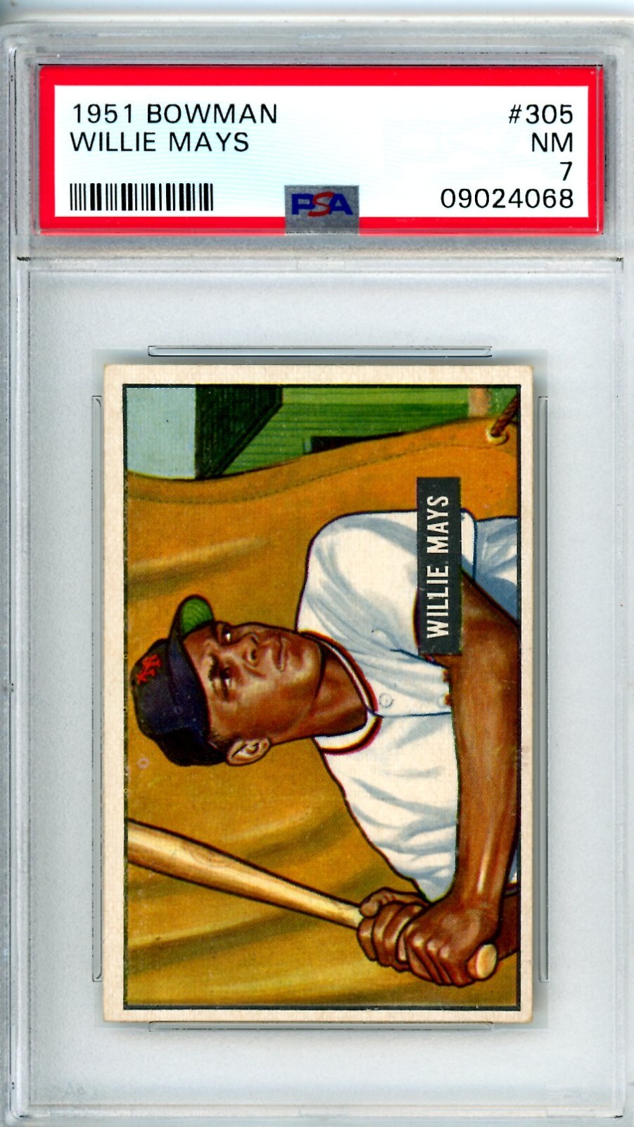 1951 Bowman Willie Mays #305 PSA 7 Giants 11163