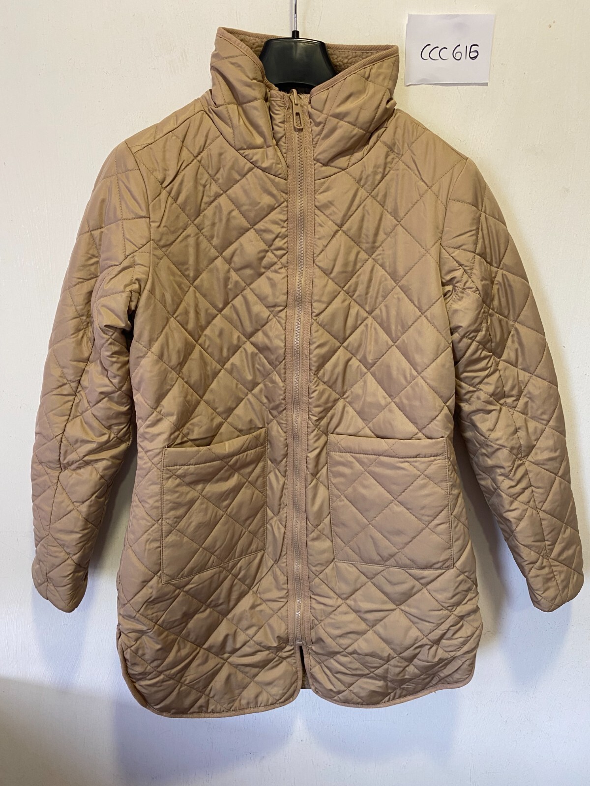 OTTO Gold Reversible Fleece Lined Puffer Jacket UK Size 12 ccc616