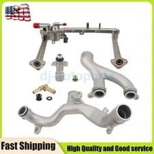 Upgraded Aluminum Coolant Water Pipe Kit For Land Rover L319 L322 L320 L494 5.0