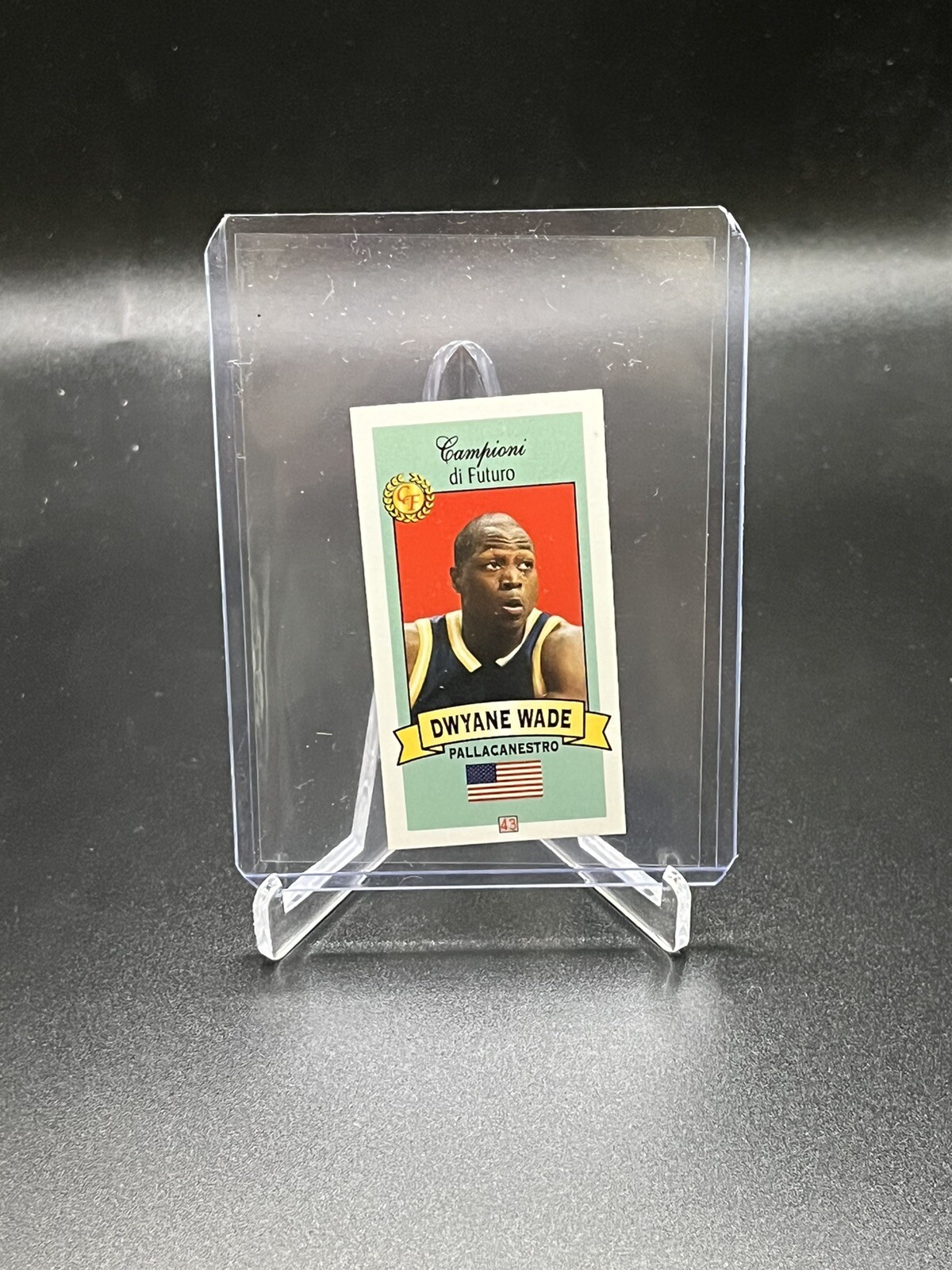 2003 Campioni Di Futuro #43 Dwyane Wade Red Background Rookie RC RARE