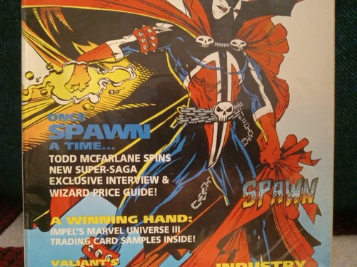 Image Previews March 1992 Comic Magazine 1st Spawn Cards Attached & Poster - Picture 3 of 21