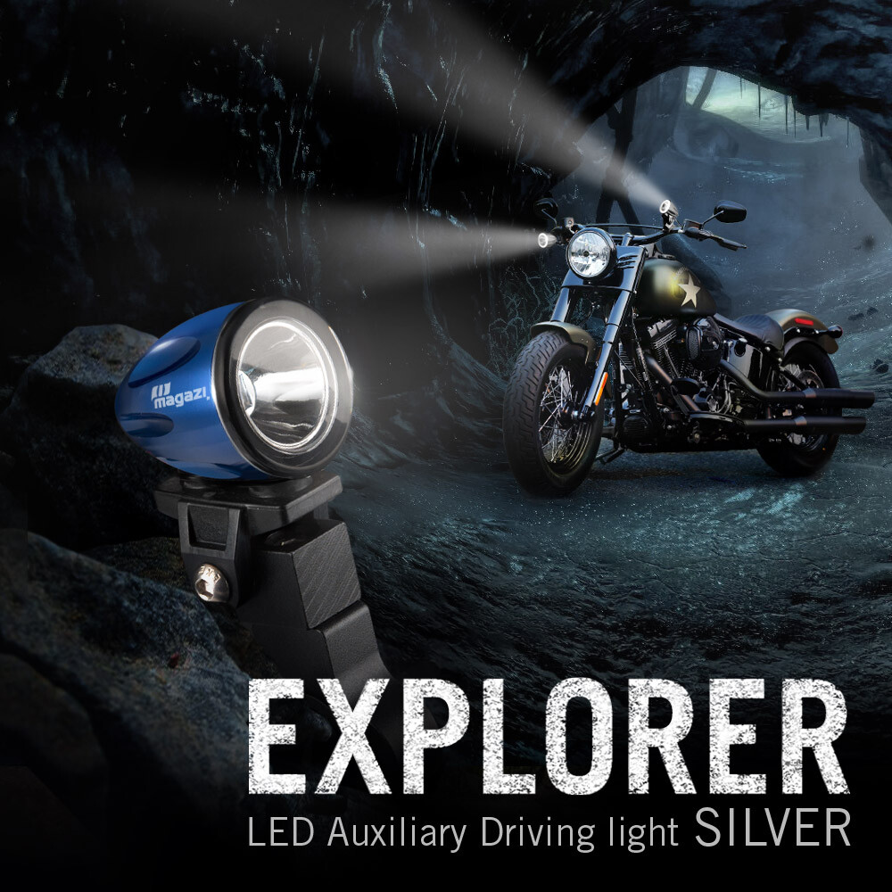 IBWK　ミニミニランプ mini LED light spot beam blue housing 22- 25mm diameter tube