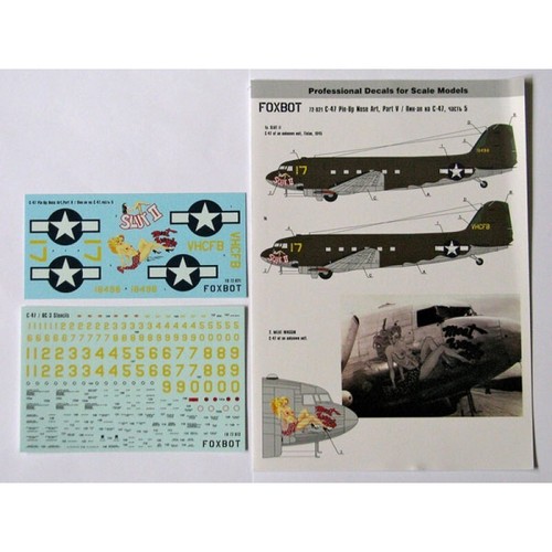 Decals Douglas C-47 Skytrain/Dakota Pin-Up (Part V) FOXBOT 72-021 Scale 1:72 - Picture 9 of 24