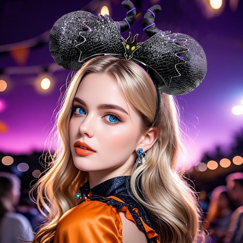 Disney- Parks Sleeping Beauty Headband D23 Fan Event OS Maleficent Dragon Ears - Picture 8 of 8