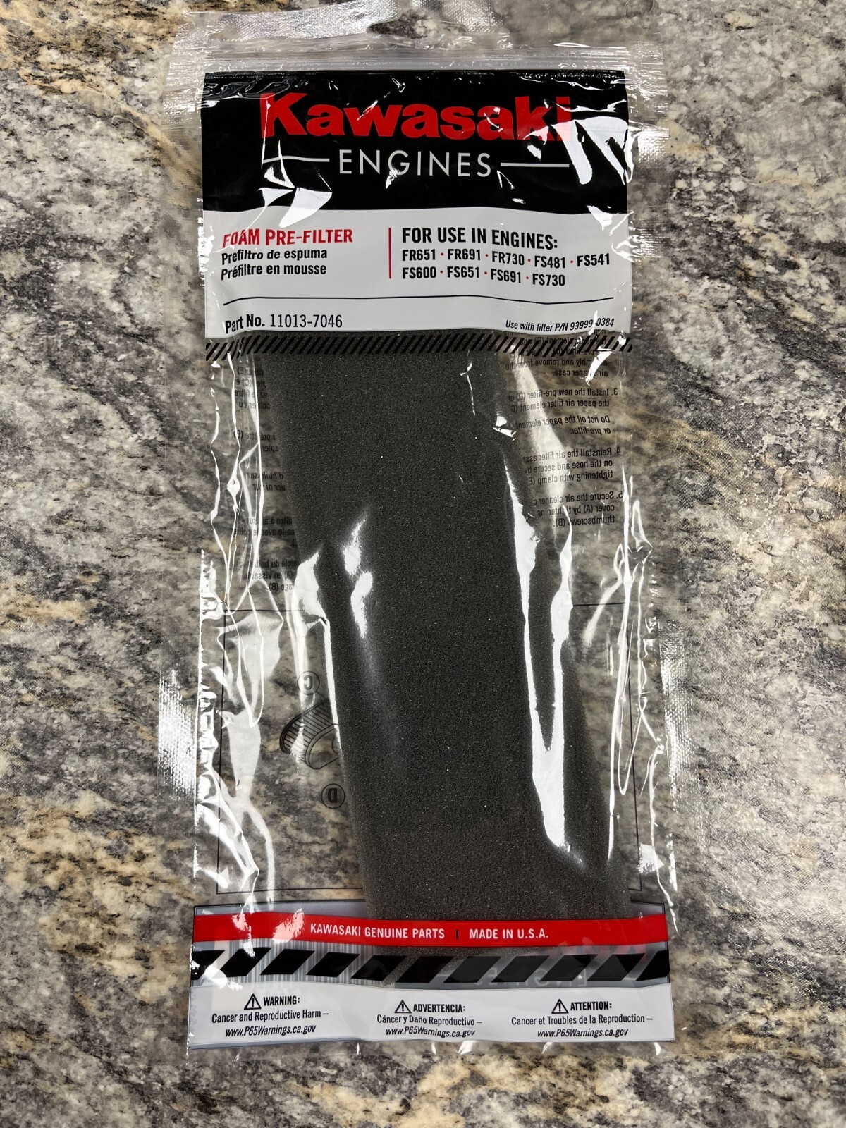 Paquete De 5 Filtros De Aire 11013-0752 Compatible Con Kawasaki FR691V - Foto 6