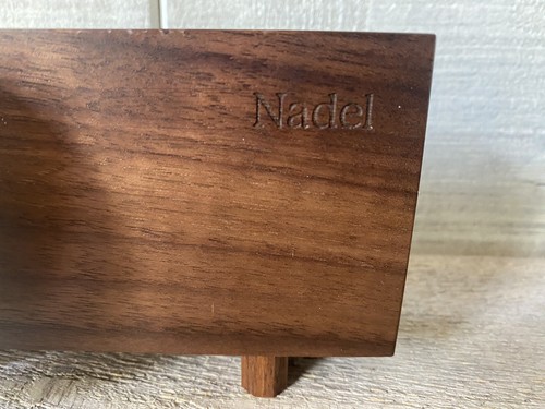 Amplificateur de son passif pour téléphone portable en bois aiguille moderne milieu du siècle - Photo 2 sur 5