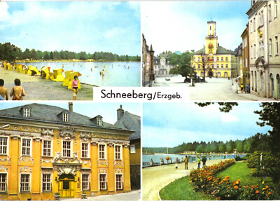 AK, Schneeberg Erzgeb., vier Abb., 1978