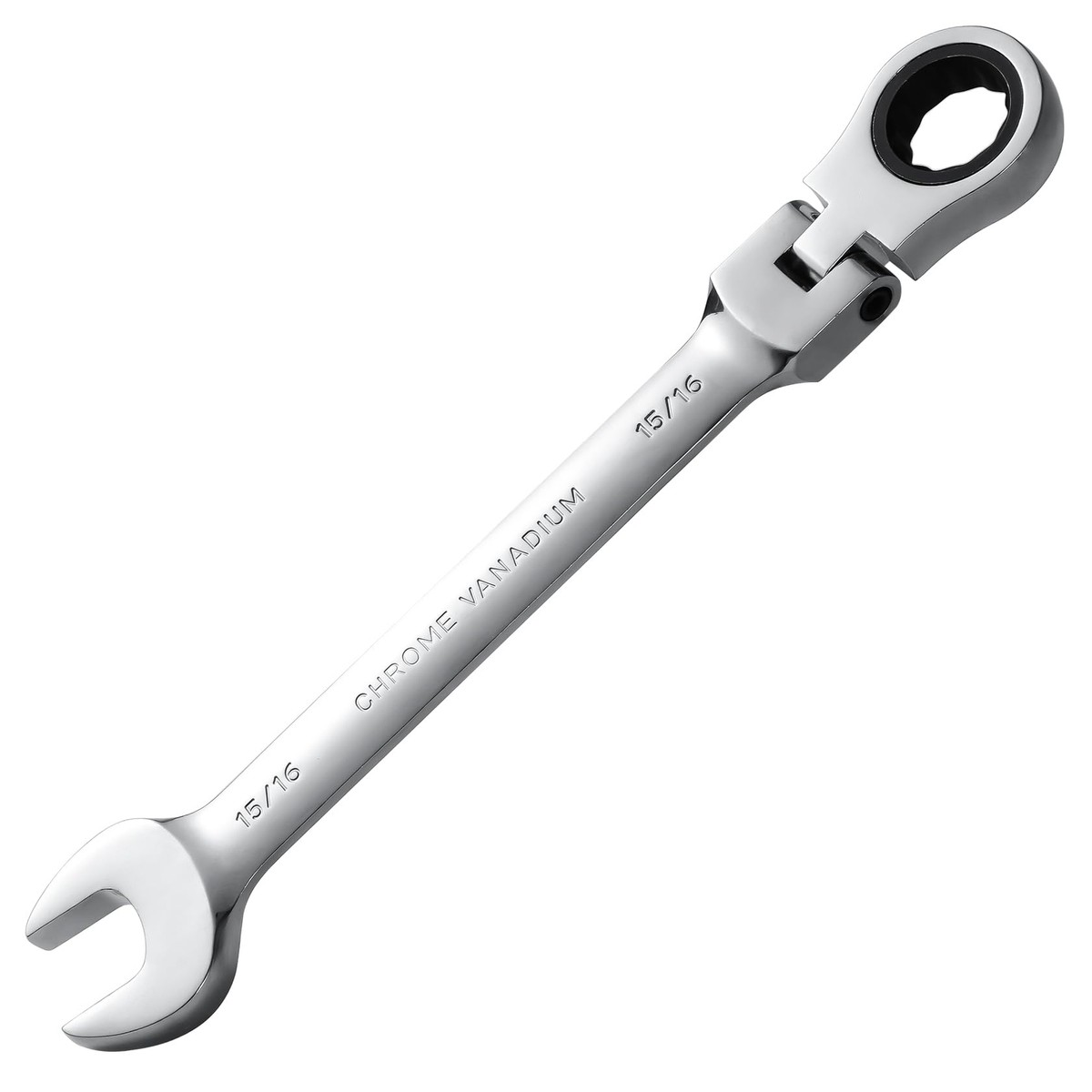 15/16 Wrench Flex-Head Ratcheting Combination Wrench