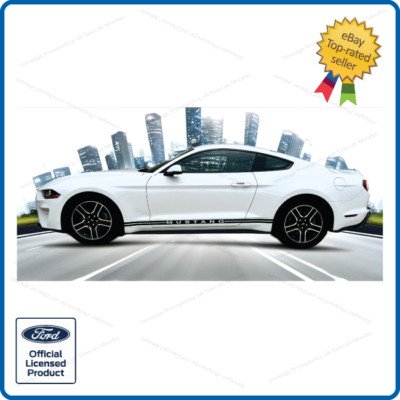 2014 Mustang Rocker Panel Ford Mustang Rocker Panel Stripes Decals - Left & Right Side Graphic Kit Ford Mustang Rocker Panel Decals, Door Stripe Kit Both Sides - Foto 2