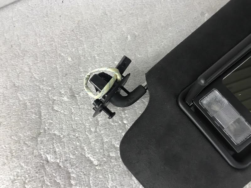 2013-2019 Cadillac XTS Black Suede Sun Visor Set New OEM Left / Right Side SET - Picture 4 of 6
