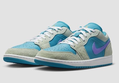Nike Air Jordan 1 Low DX4334-300 Aquatone Psychic Celestial Gold 