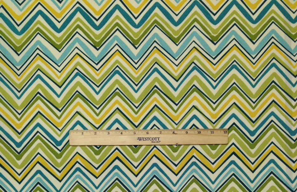 MILL CREEK FORSSA LILYPAD PUNTO DE LLAMA CHEVRON TELA EXTERIOR POR YARDA 54"W Foto 3 de 4