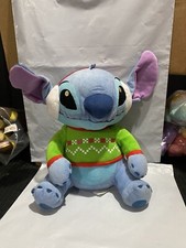 Disney STITCH Holiday Sweater Christmas 12" Plush Holiday Festive Sweater Animal