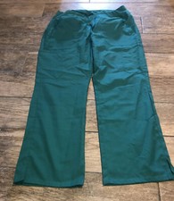 New Cherokee Women's Green Workwear Scrubs Cargo Pants Size Large