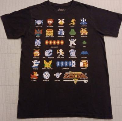 2015 Unisex Med The Legend Of Zelda Enemy List Graphic Video Game