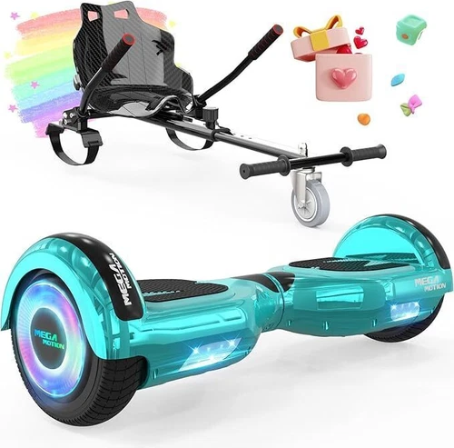 Elektro Scooter 6,5" Hoverboard Elektroroller Bluetooth Balance Board mit Sitz - Bild 32 von 39