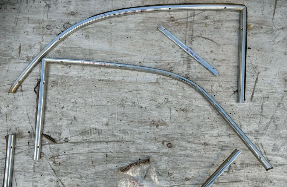 Moldura de ventana cromada de 4 puertas 1949 Buick Roadmaster 1948 1950 49 Foto 3 de 4