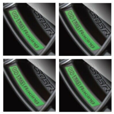 Enkei GENUINE OEM Rims Stickers Decal for GTC01RR RS05RR Green x 4