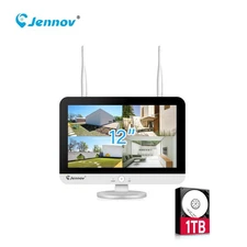 Wireless 10CH NVR Monitor Recorder Security System Outdoor Audio Wifi Home CCTV