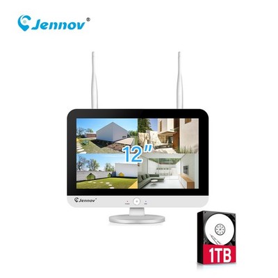 Wireless 10CH NVR Monitor Recorder Security System Outdoor Audio Wifi Home CCTV
