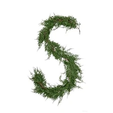 Christmas Garlands Dragon Juniper Leaves, Real Touch Artificial Faux 9ft 1