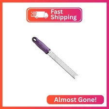 Microplane Premium Classic Series Zester/Grater with USA-Made Blade, Eggplant Pu