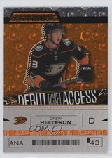 2023 Upper Deck Credentials Debut Ticket Access Orange 29/249 Drew Helleson 1ji3