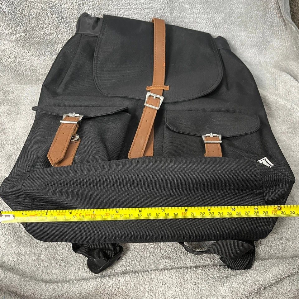 Herschel Supply Mochila Dawson’s Mochila Negro con Marrón y Hebillas Foto 4 de 4