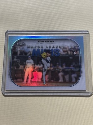 2025 Topps Chrome Update Major League Minis Rookie Roki Sasaki MM-10 Dodgers