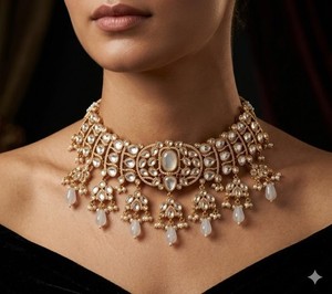 Authentic Bollywood Heavy Gold Plated Jewelry Set Festive Wear Roz Jewellers