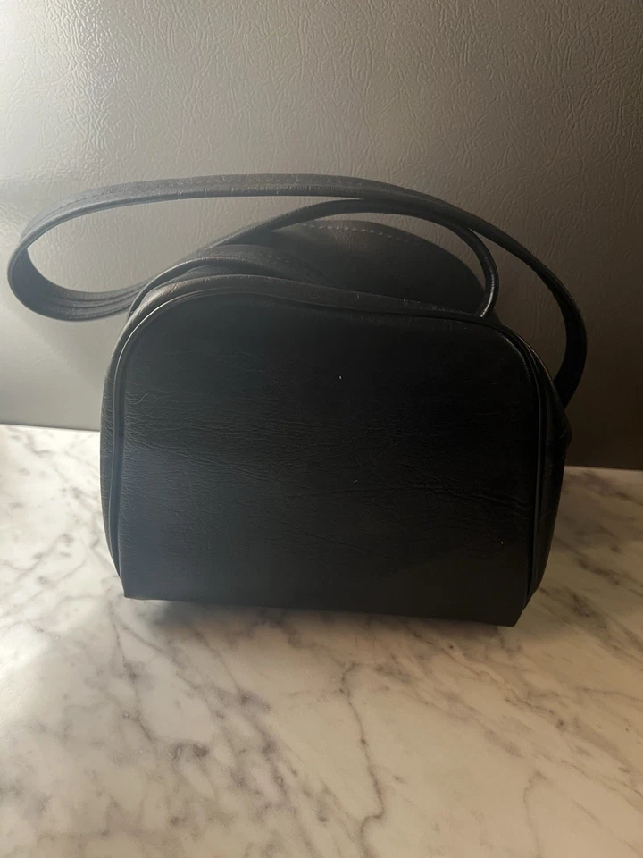 Bolso de hombro vintage de cuero Polaroid con cremallera Foto 3 de 4