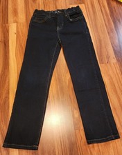 The Children's Place Boys Straight Leg Jeans Dark Denim Adjustable Waist Size 8