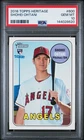 2018 TOPPS HERITAGE #600 SHOHEI OHTANI ROOKIE RC PSA 10
