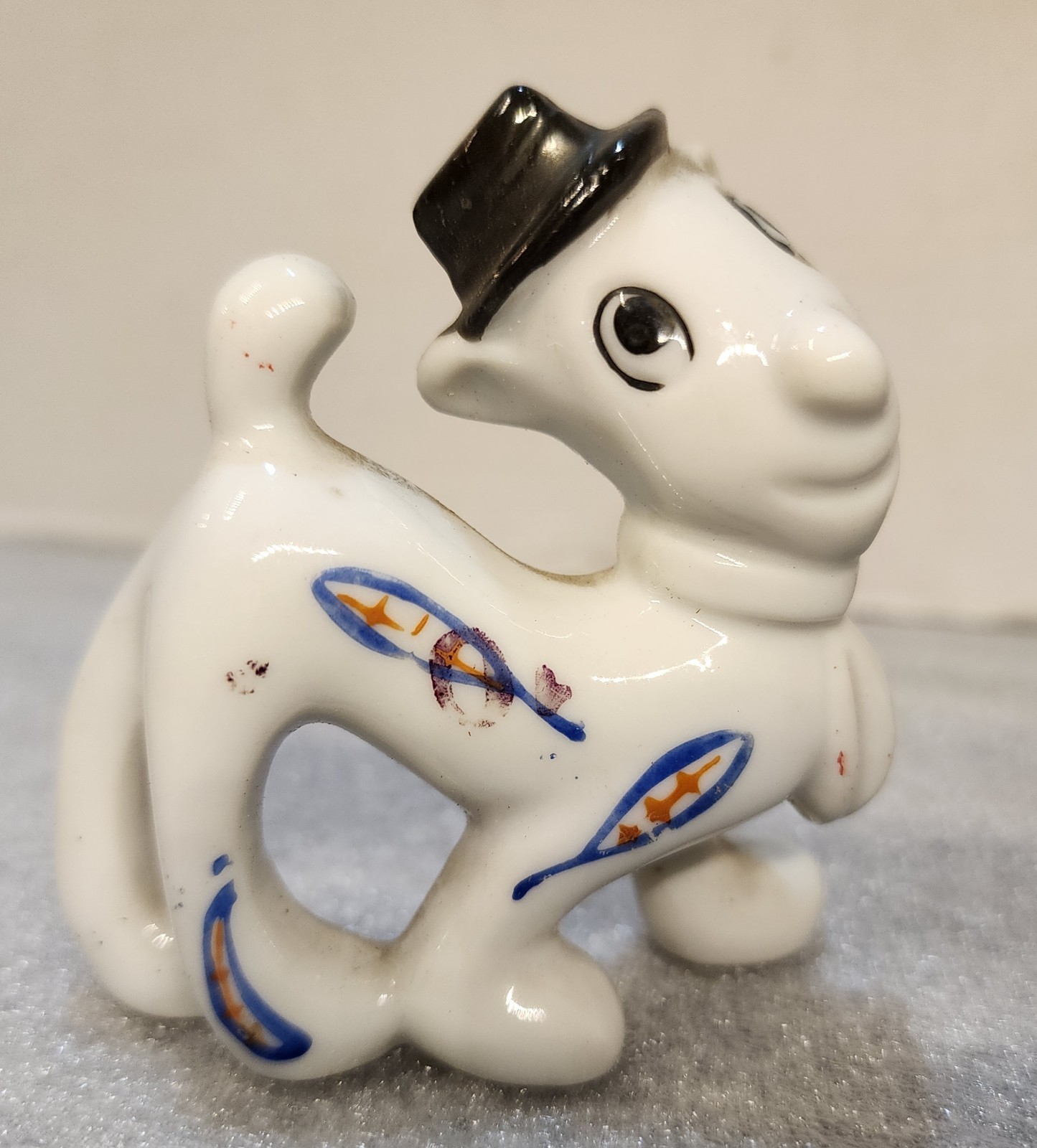 Vtg Kitsch Handpainted Ceramic Anthropomorphic Cartoon Dog Figurine Occ Japan