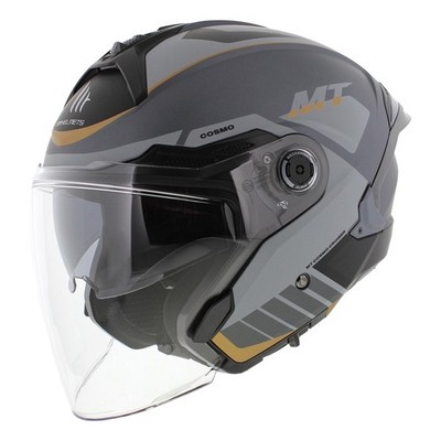 MT Jet Cosmo SV Helmet Cruiser Matt Black Grey